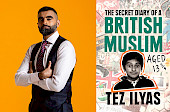 Tez Ilyas and his book cover for Secret Diary of a British Muslim