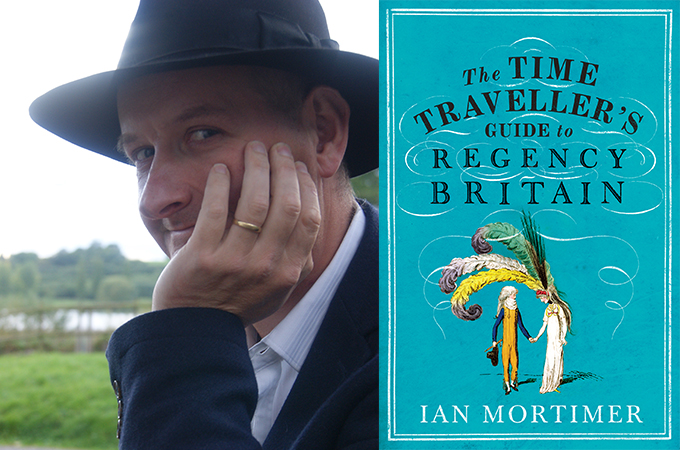 The author, Ian Mortimer and his book cover
